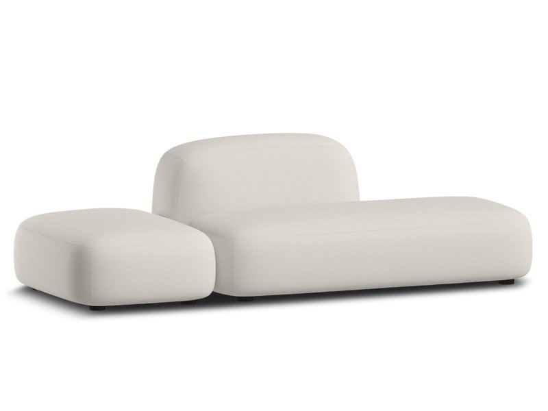 Модульный диван Риббл-1 Bucle White photo 4