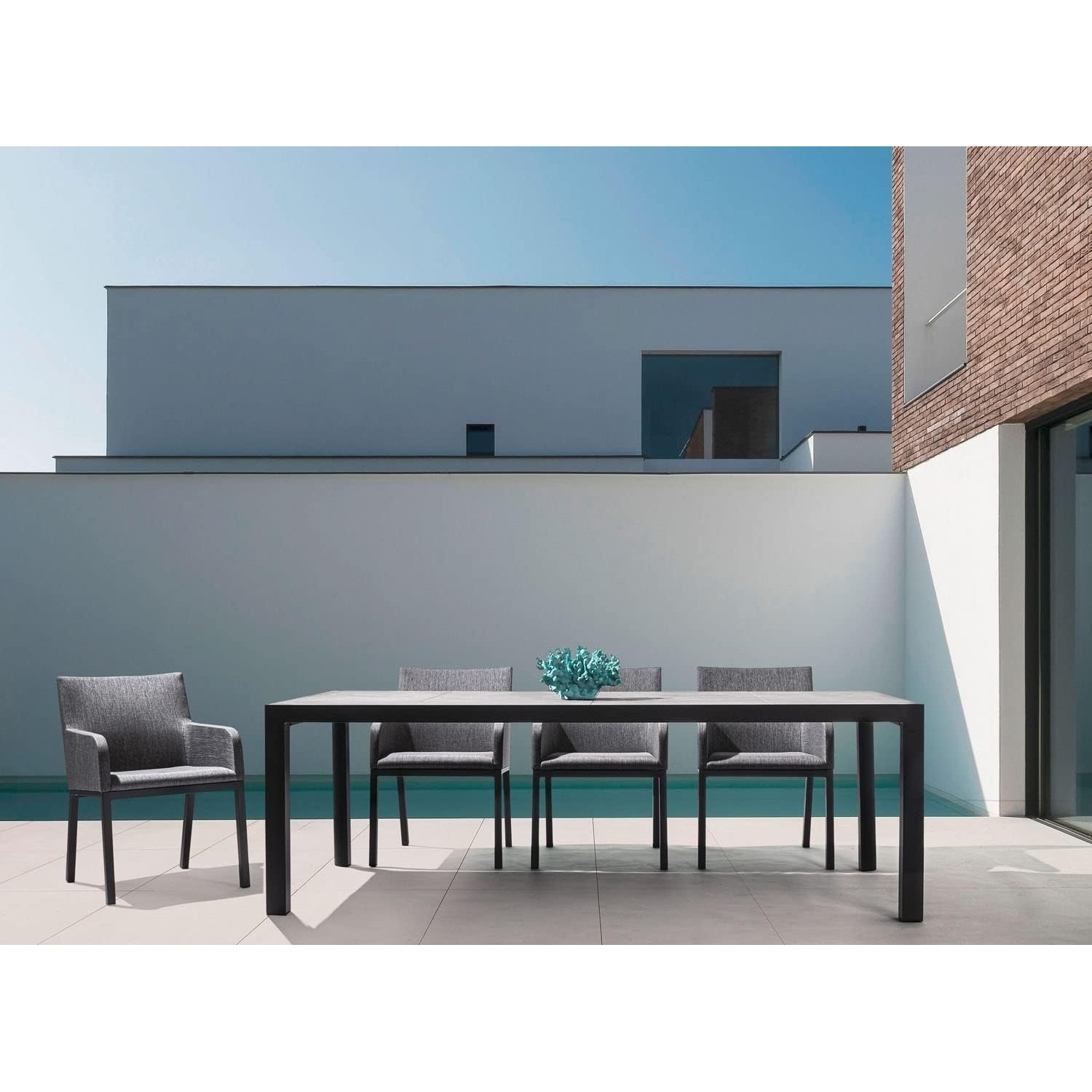 Стол Bizzotto Mason 220x100х74 см угольный photo 2