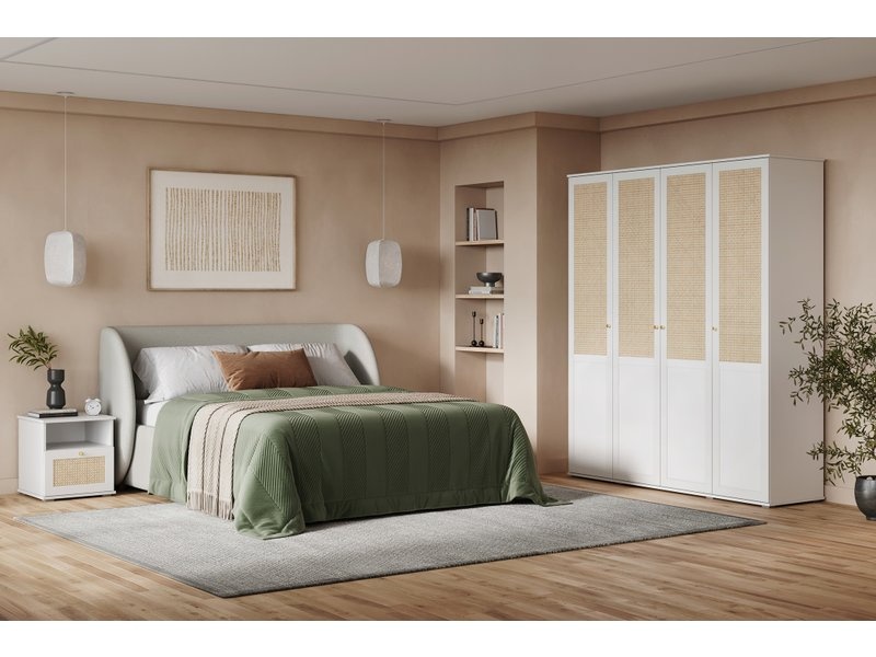 Тумба прикроватная Алвис-2 White photo 2