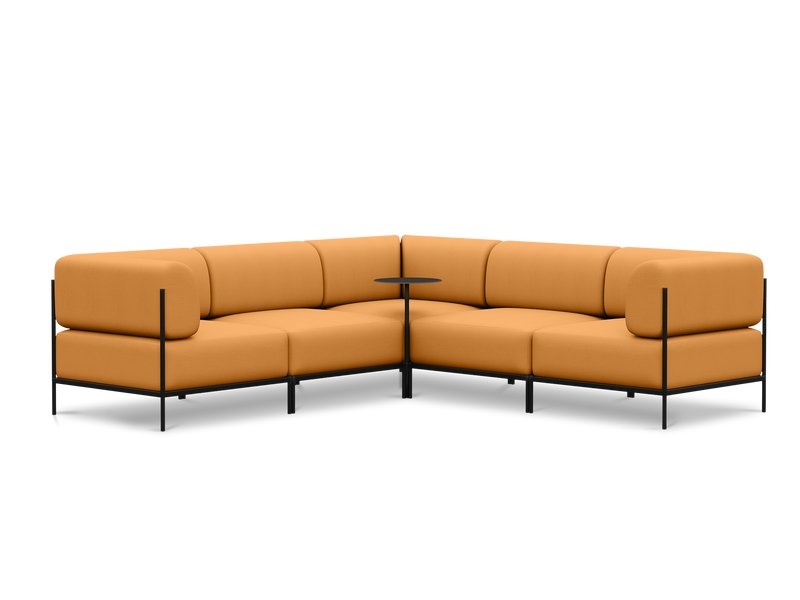 Модульный диван Нолан-B 2 Textile Orange photo 3