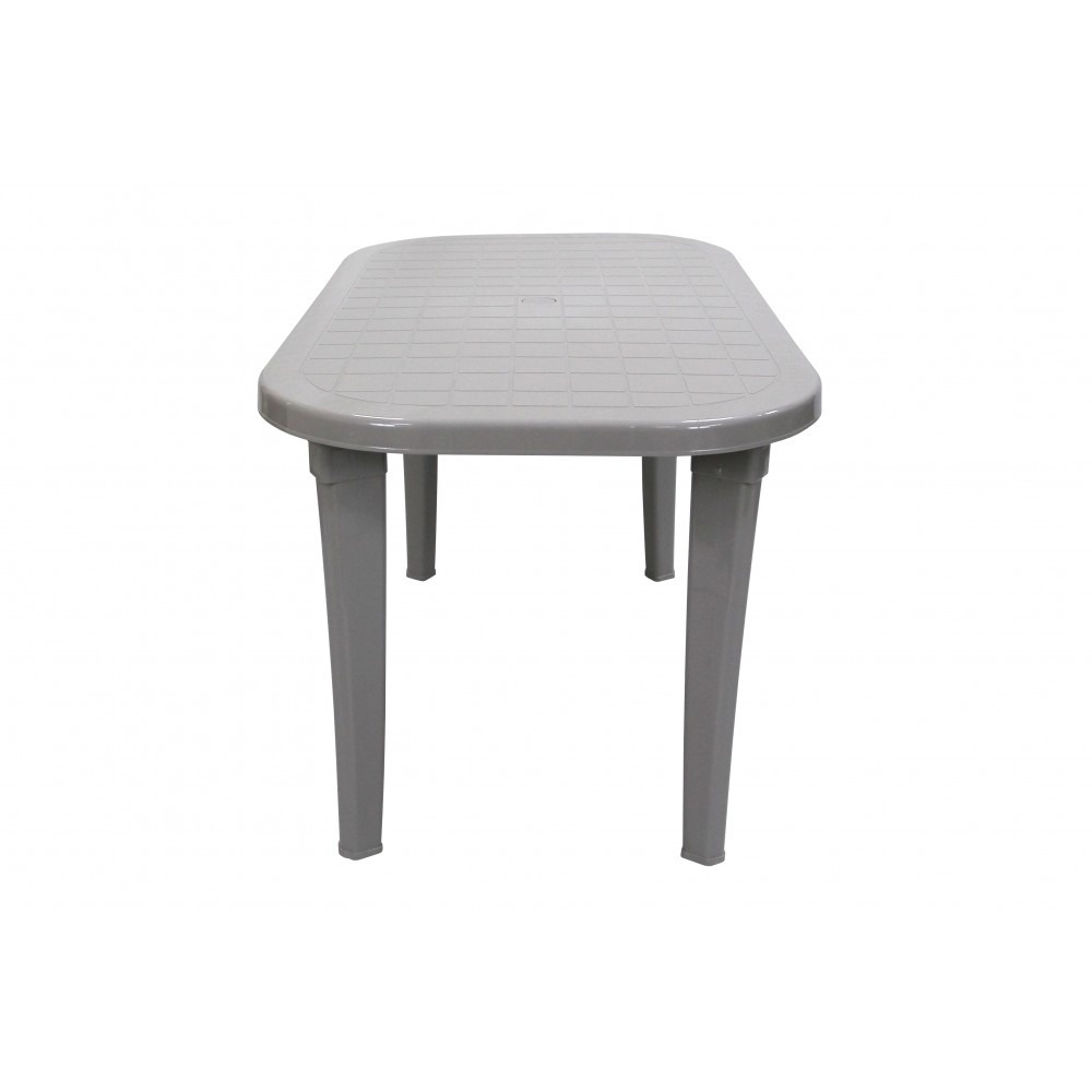 Стол Элластик пласт Элластик овальный серый 136х82х74 см photo 3