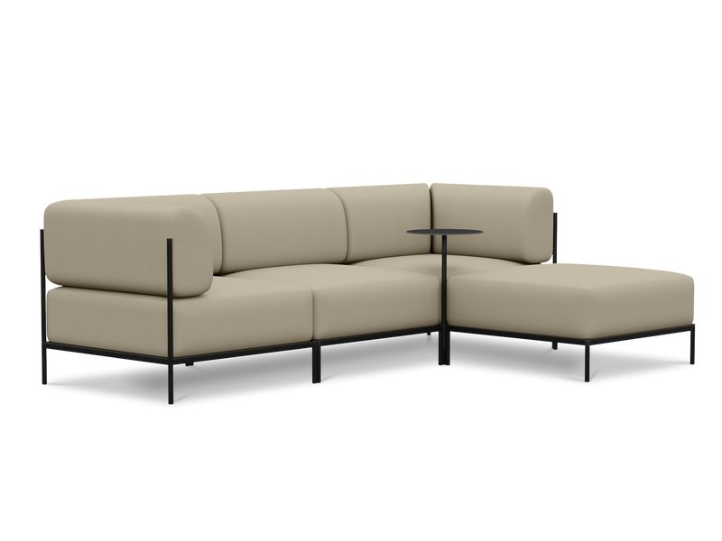 Модульный диван Нолан-B 1 Textile Beige photo 3