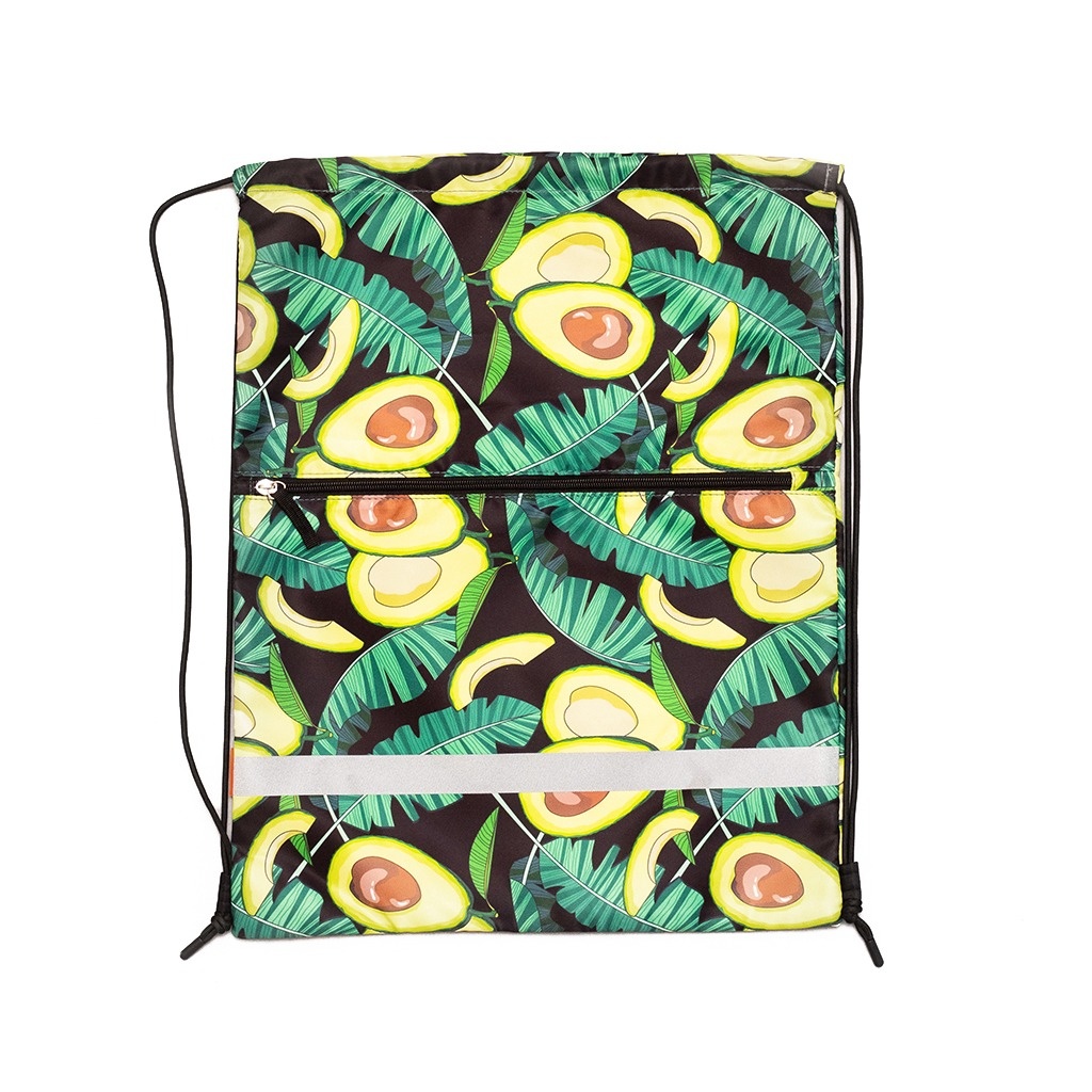 Мешок для обуви Erich Krause Avocado Night с карманом на молнии 500x410 мм photo 4