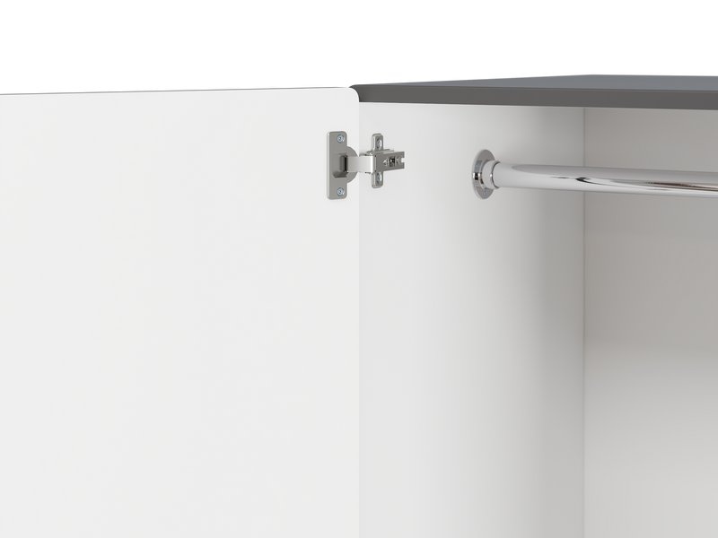 Распашной шкаф Виклу-3 Grafit Oak photo 4