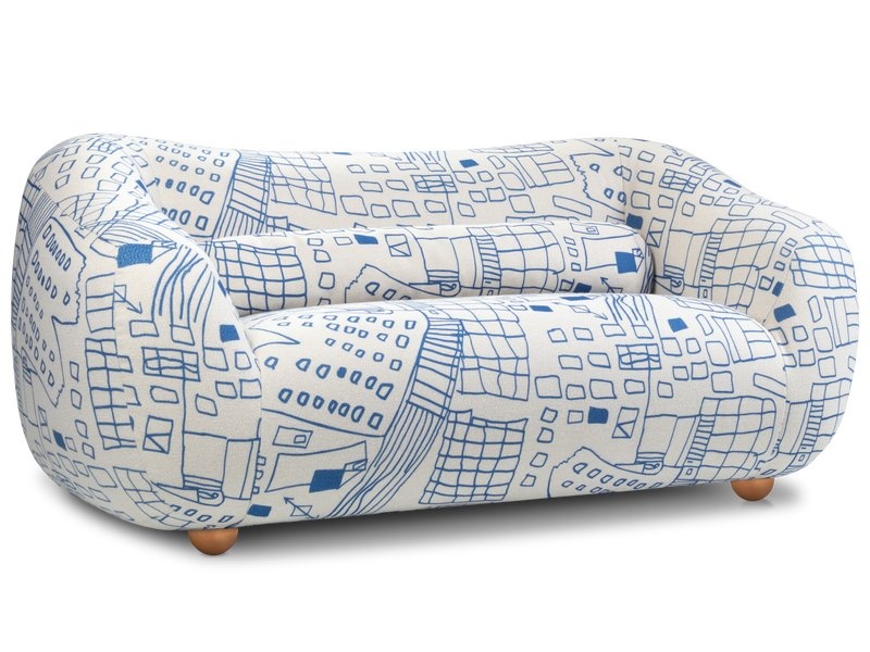 Диван Тут Рядом Дом Сине-бежевый photo 3