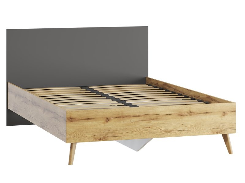 Кровать Нордик 140 Wood Grey photo 3
