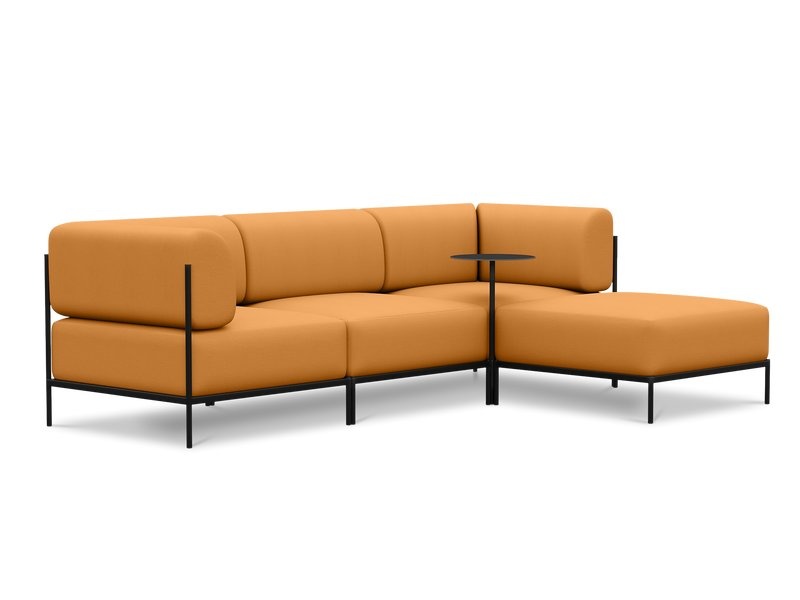 Модульный диван Нолан-B 1 Textile Orange photo 3