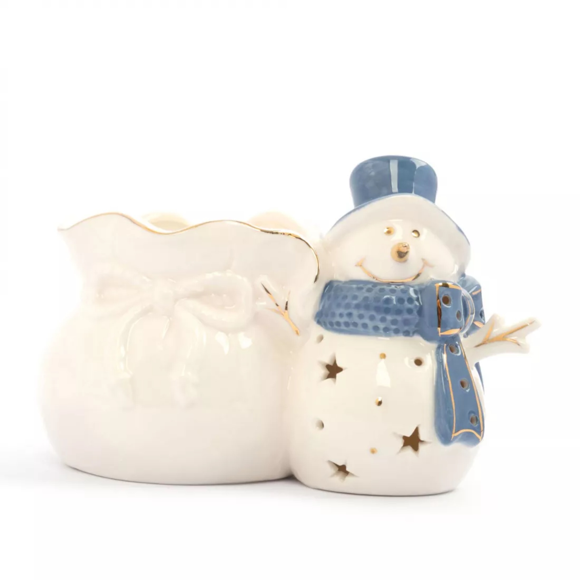 Конфетница Anna Lafarg снеговик с мешком 17х11 см photo 2