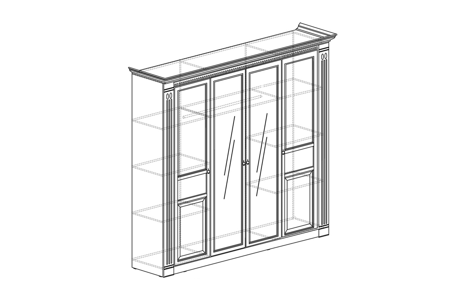 Шкаф 4 Лючия photo 3