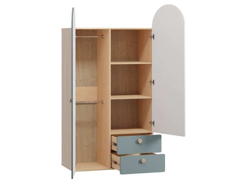 Распашной шкаф Арчи-2 Greenish Plywood photo 4