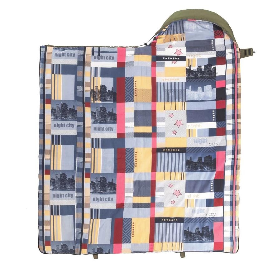 Спальный мешок Nisus TRAVEL Wide Plus 400 (220х106) Hollowfiber зелёный (N-SB-H400-220x106) photo 4