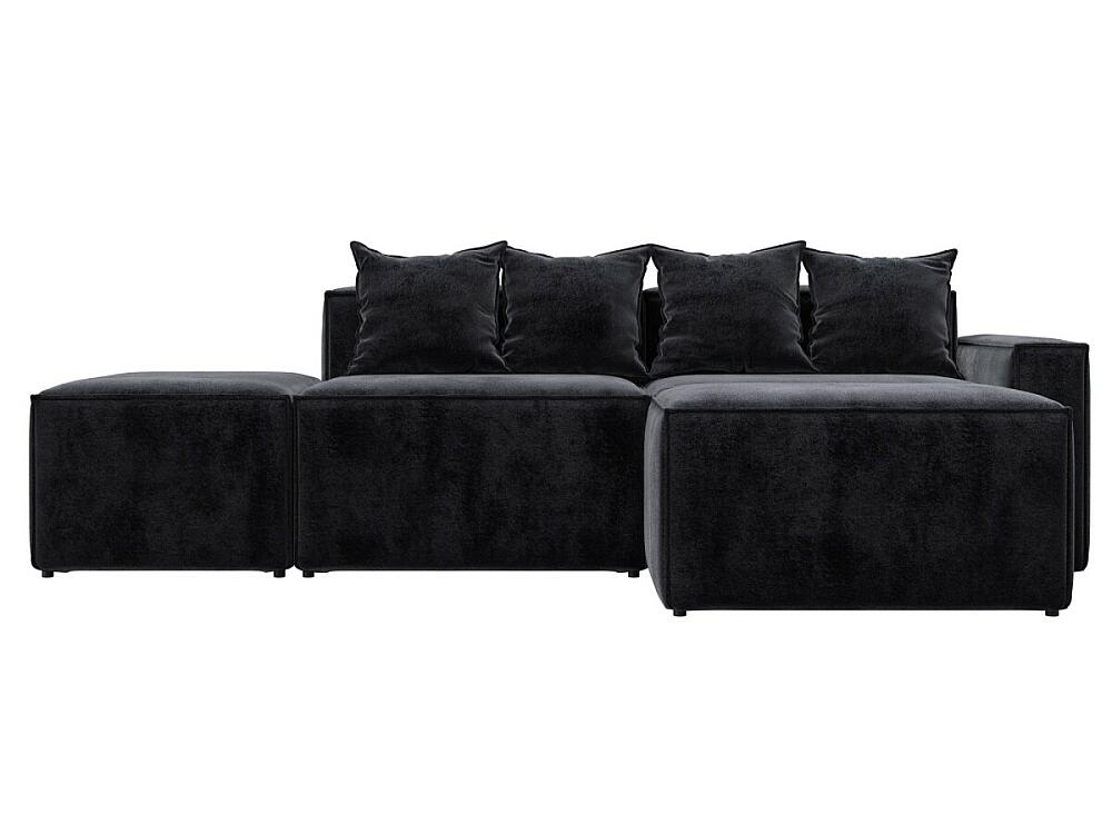 Диван угловой модульный Лига-063 угол правый Велюр TOWER 11 темно-серый