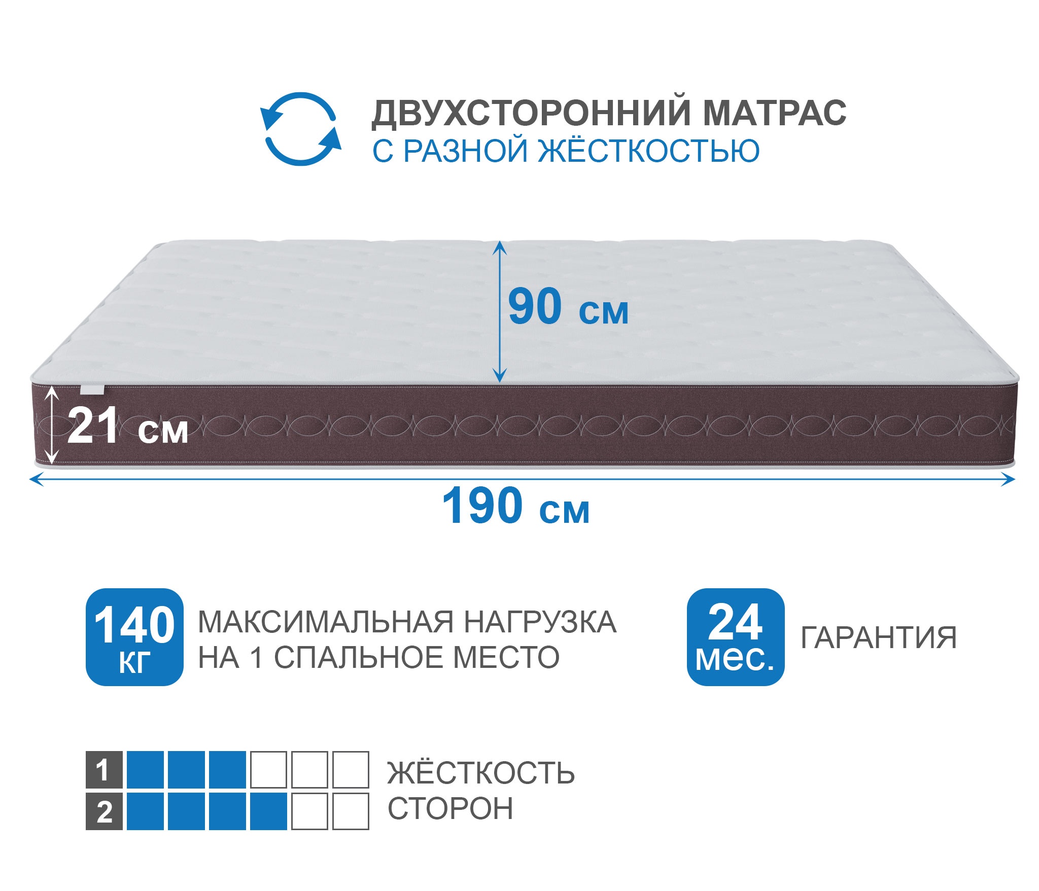 Матрас Корсика-Олимпик 800х1900 photo 3