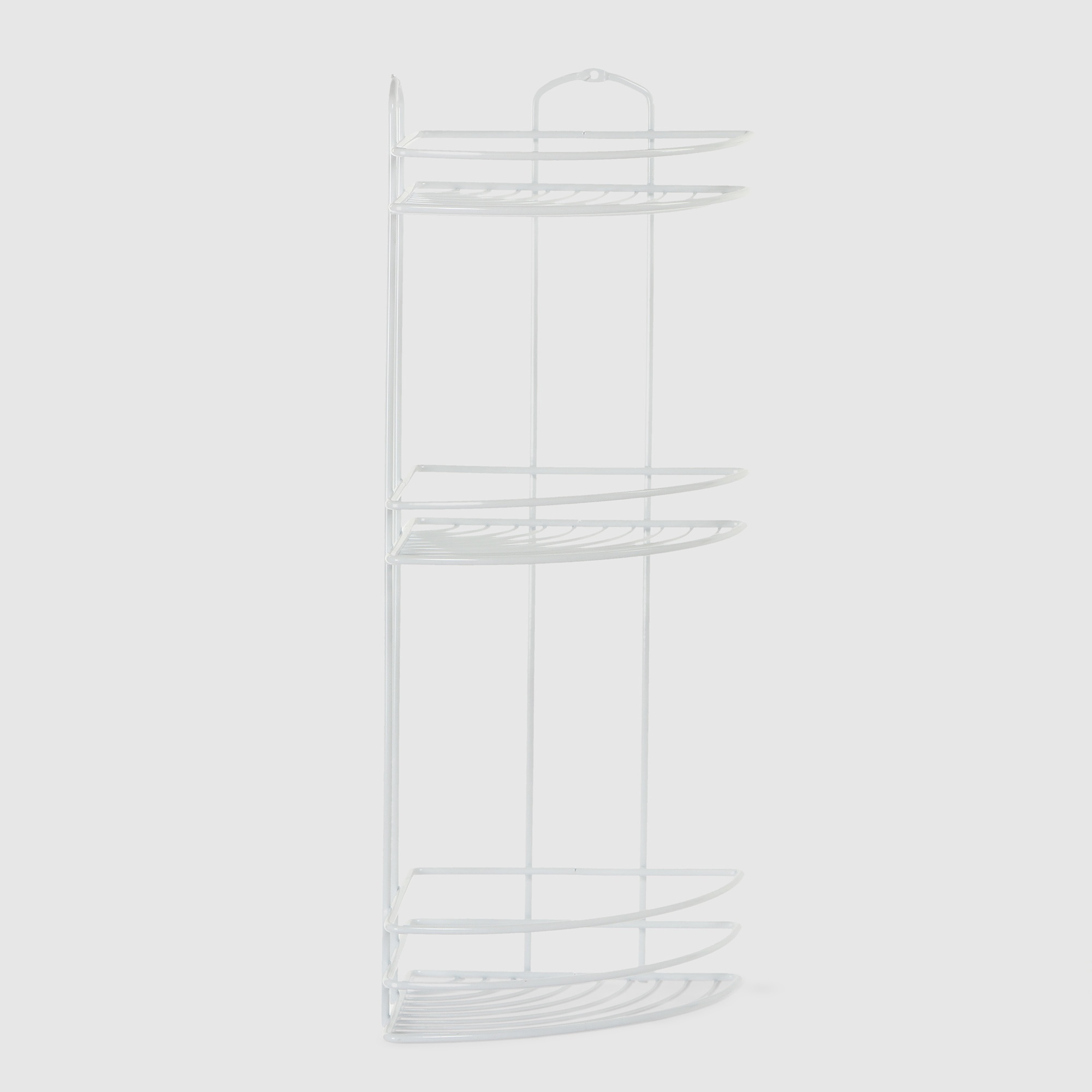 Полка в ванную угловая Teknotel 3 яруса белая photo 4