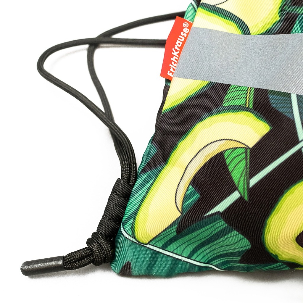 Мешок для обуви Erich Krause Avocado Night с карманом на молнии 500x410 мм photo 5