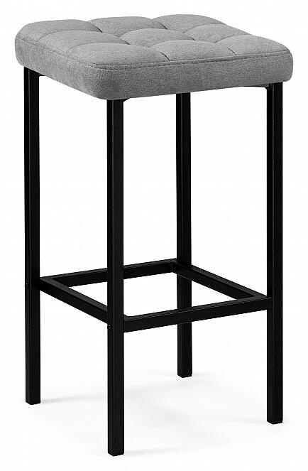 Барный стул Лофт ткань канди грей / черный матовый