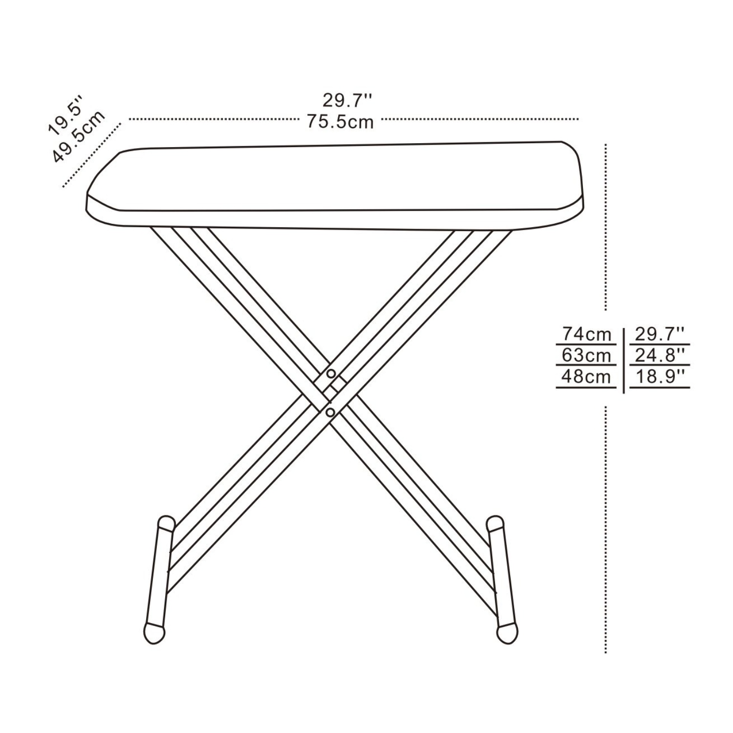 Стол-трансформер Zalger Garden Chantal складной 75,5х49,5х74 см photo 3
