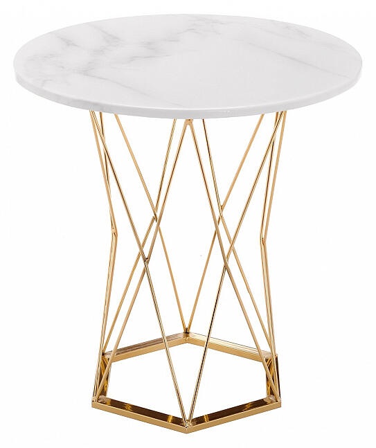 Стол деревянный Melan white / gold