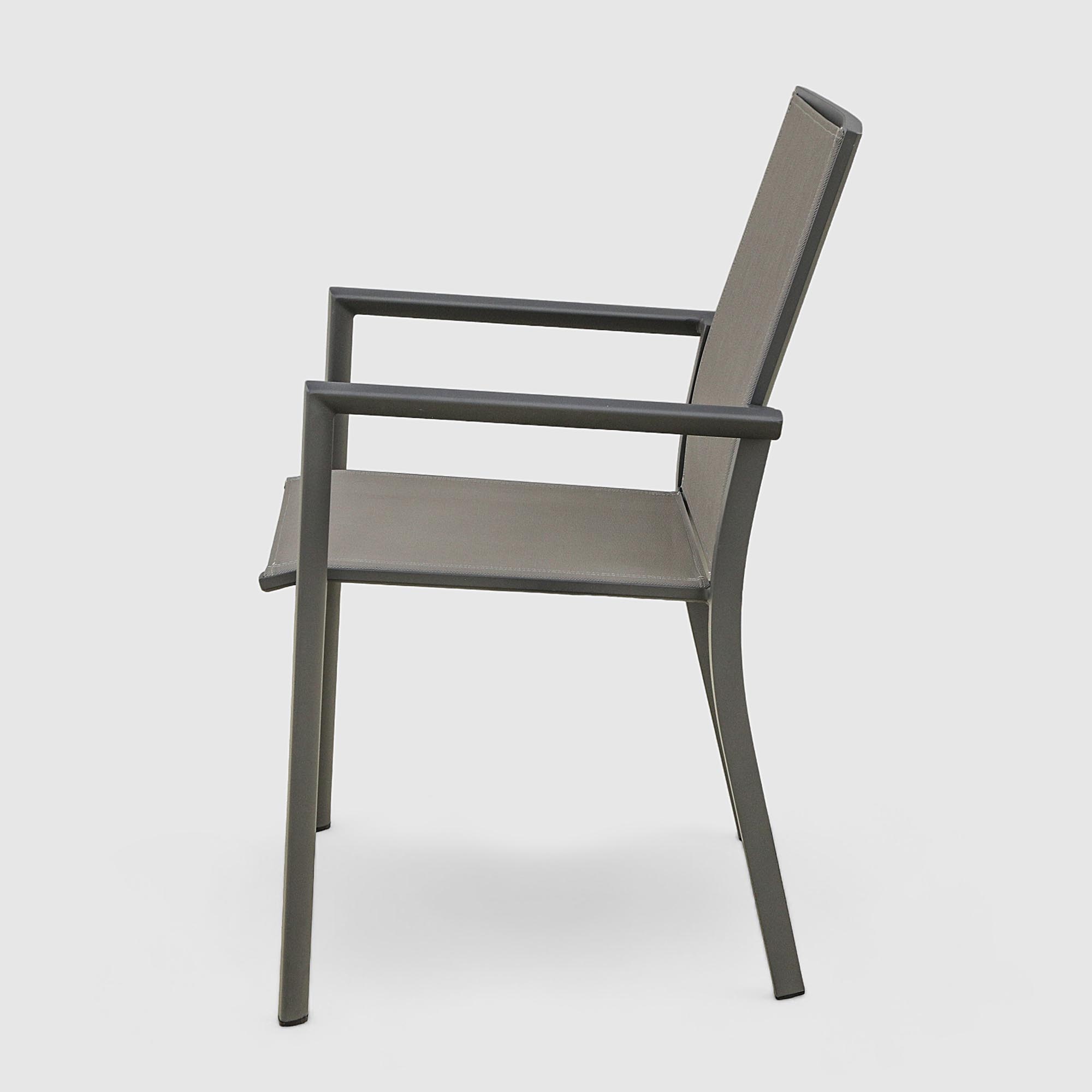 Комплект мебели Bizzotto угольный 9 предметов: стол Kiplin и 8 кресел Konnor photo 5