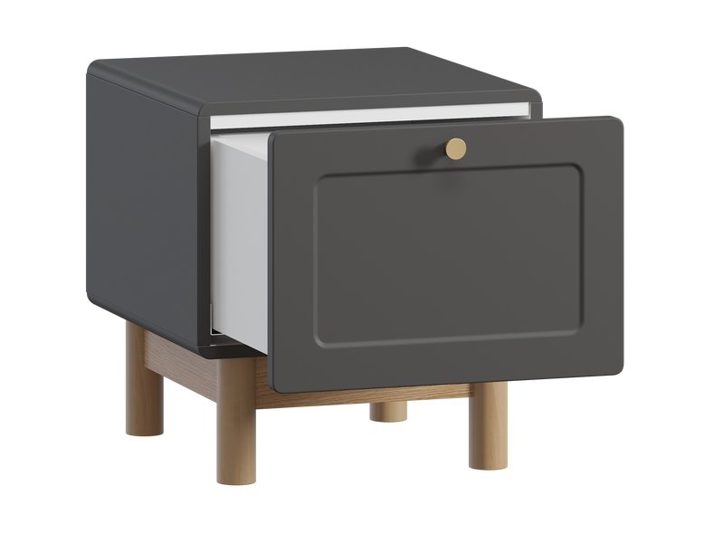 Тумба прикроватная Виклу-1 Grafit Oak photo 3