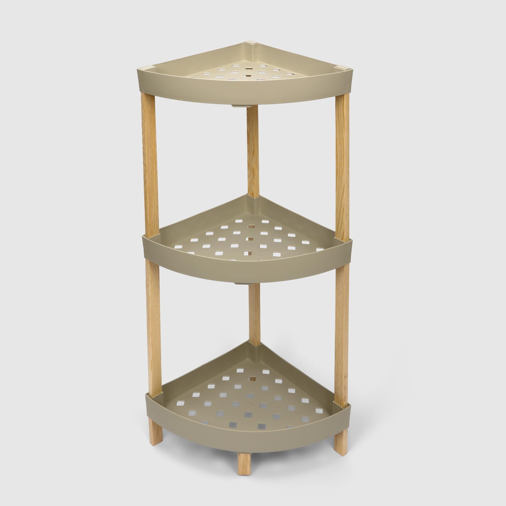 Этажерка для хранения Fixwood Fix-2002 угловая бежевая 31х31х79 см photo 2