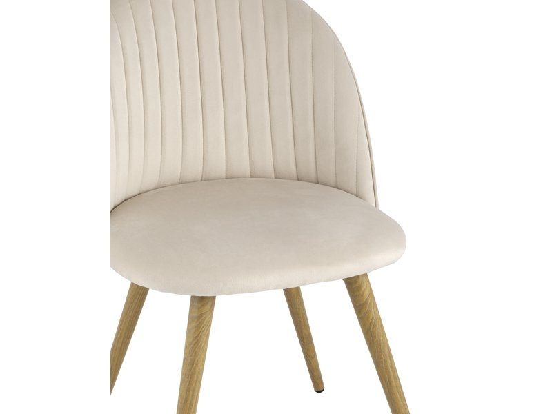 Стул Лион Stripes Velvet Cream photo 5