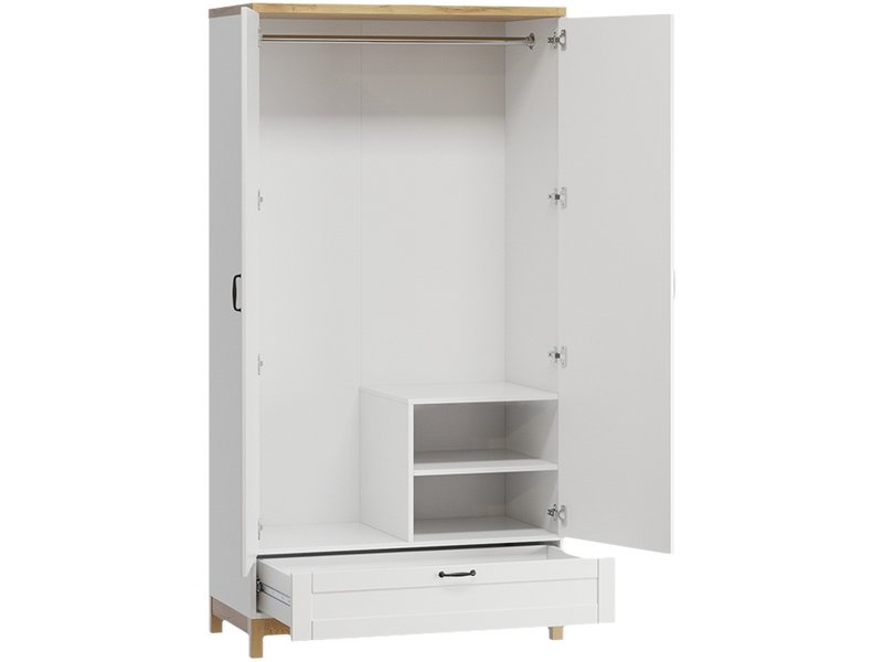 Распашной шкаф Равенна-2 Milk photo 3