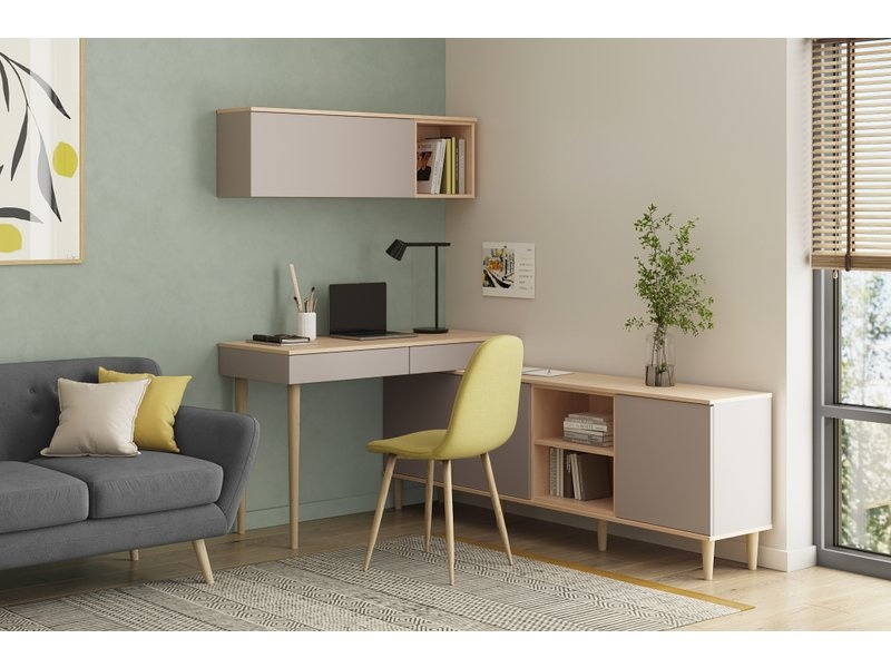 Стол-тумба Элвуд-4 Latte Plywood photo 2