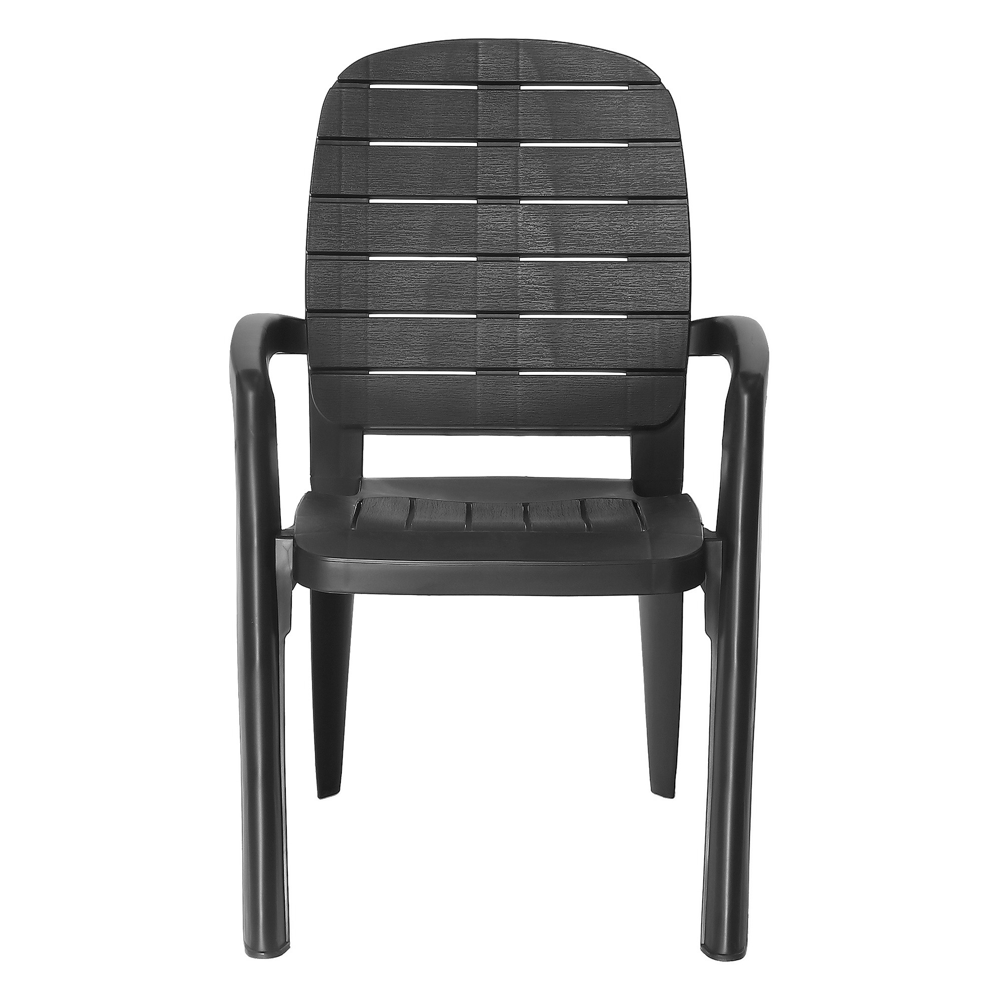 Кресло Элластик пласт Прованс антрацитовое 58х60х91,5 см photo 2