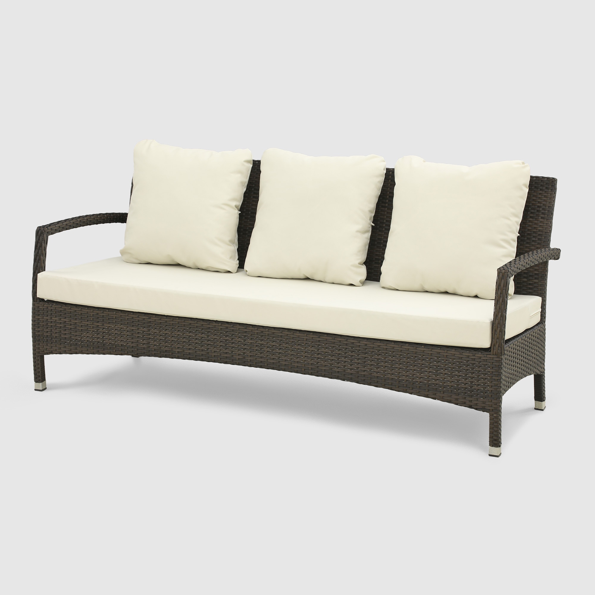 Комплект мебели Ns Rattan Shafran чёрный с белым 5 предметов photo 3