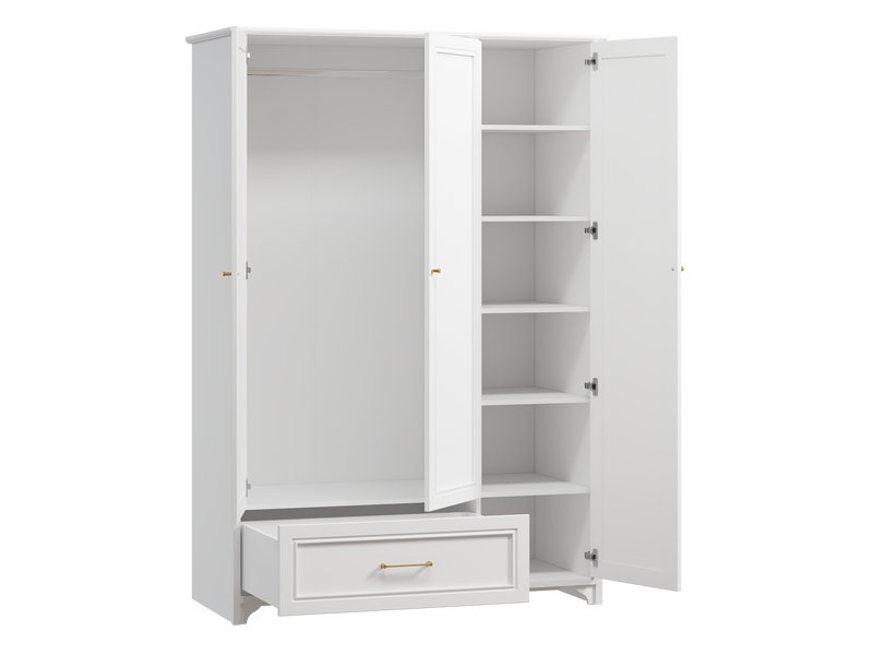 Распашной шкаф Монтео-3 White photo 4