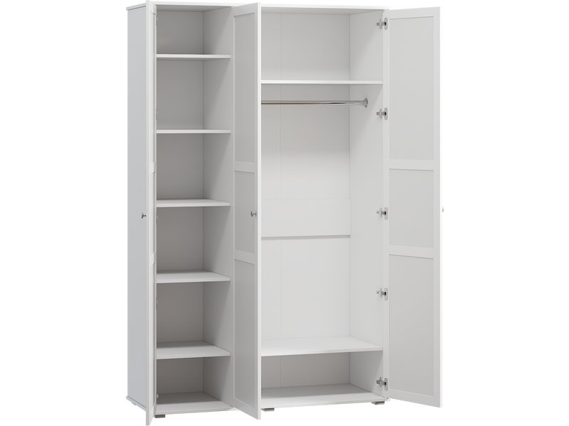 Распашной шкаф Амели-3-120-220 White photo 3
