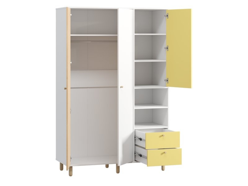 Распашной шкаф Дикинс-3 Mustard Plywood photo 4