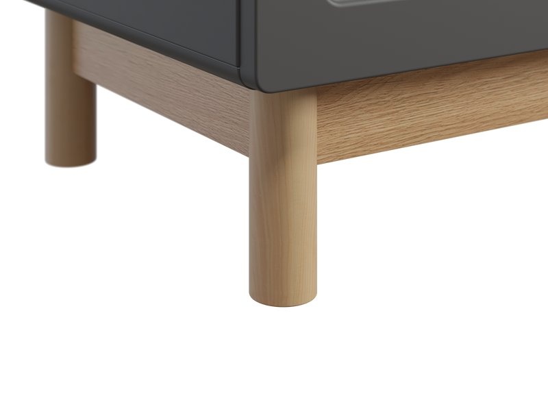 Тумба прикроватная Виклу-1 Grafit Oak photo 5