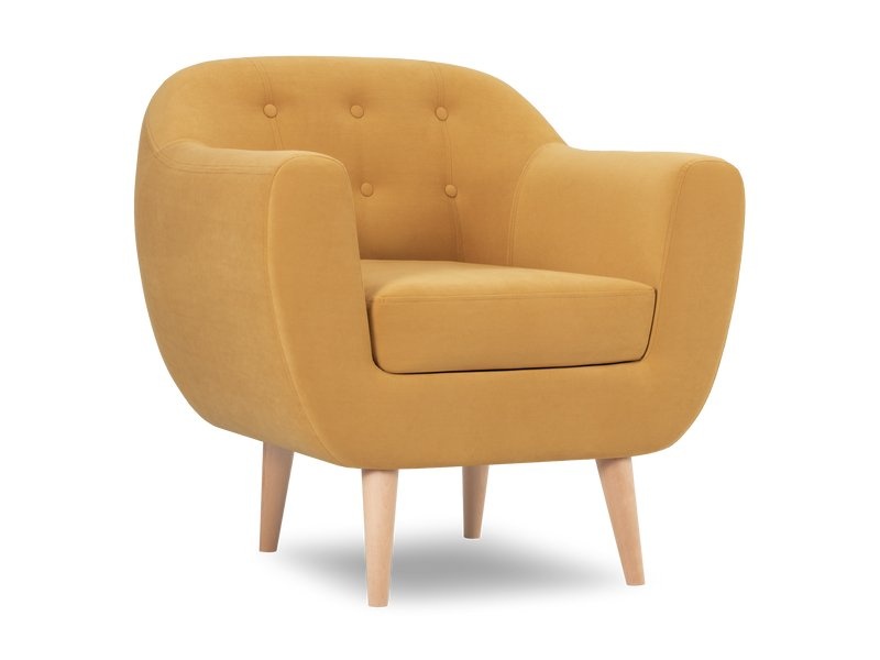 Кресло Роттердам Velvet Yellow photo 3