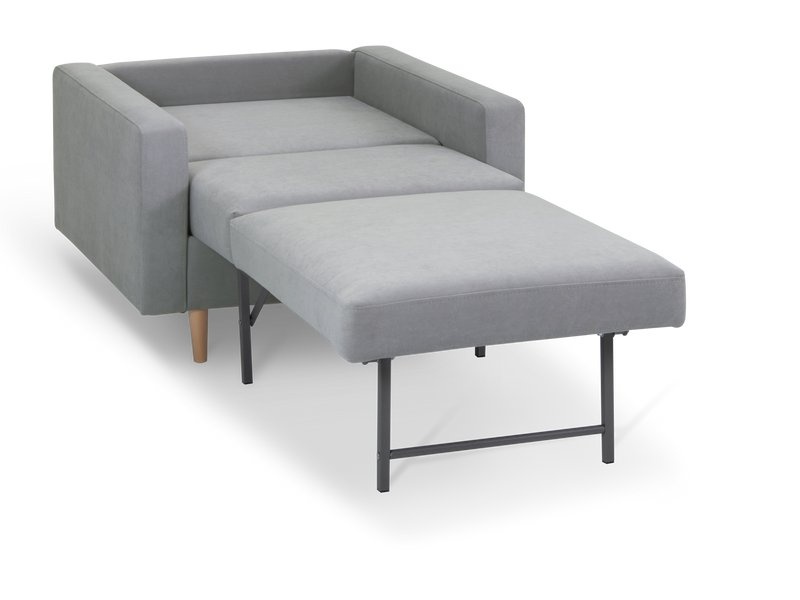 Кресло-кровать Динс Мини Velvet Silver photo 3