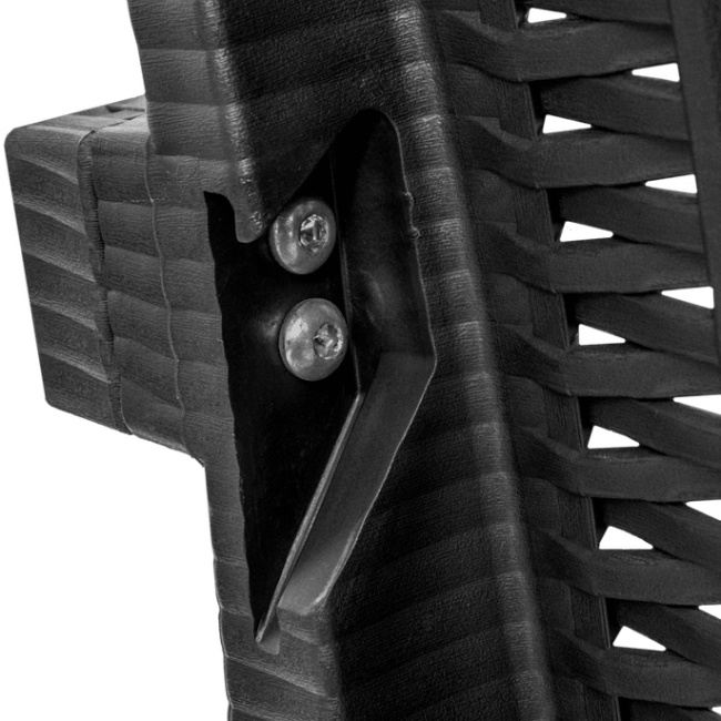 Диван Элластик пласт Rattan антрацитовый 128х77х89 см photo 4