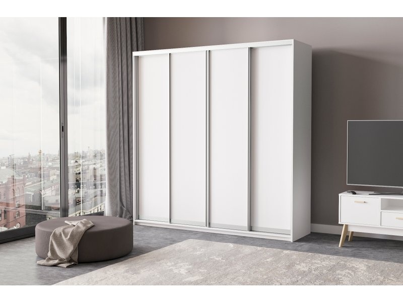 Шкаф-купе Байкал-4-220-220 Белый photo 2