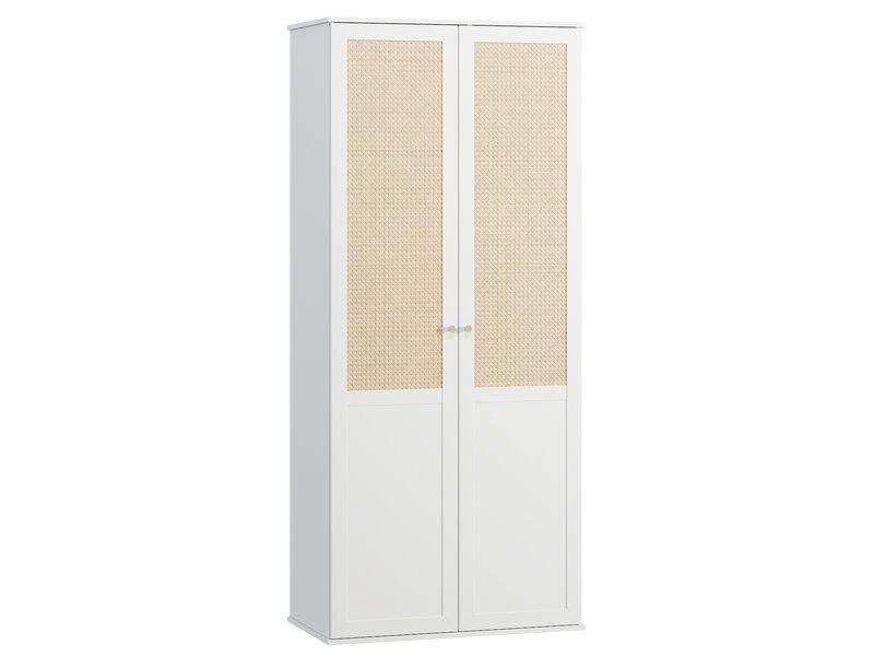 Распашной шкаф Алвис-2 White photo 3