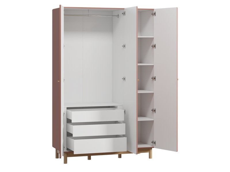 Распашной шкаф Виклу-3 Coral Oak photo 3