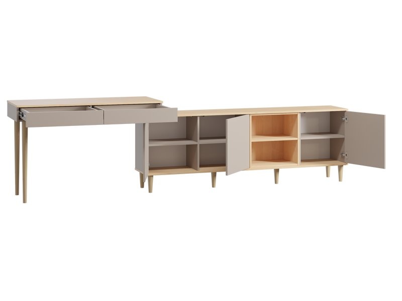 Стол-тумба Элвуд-4 Latte Plywood photo 3