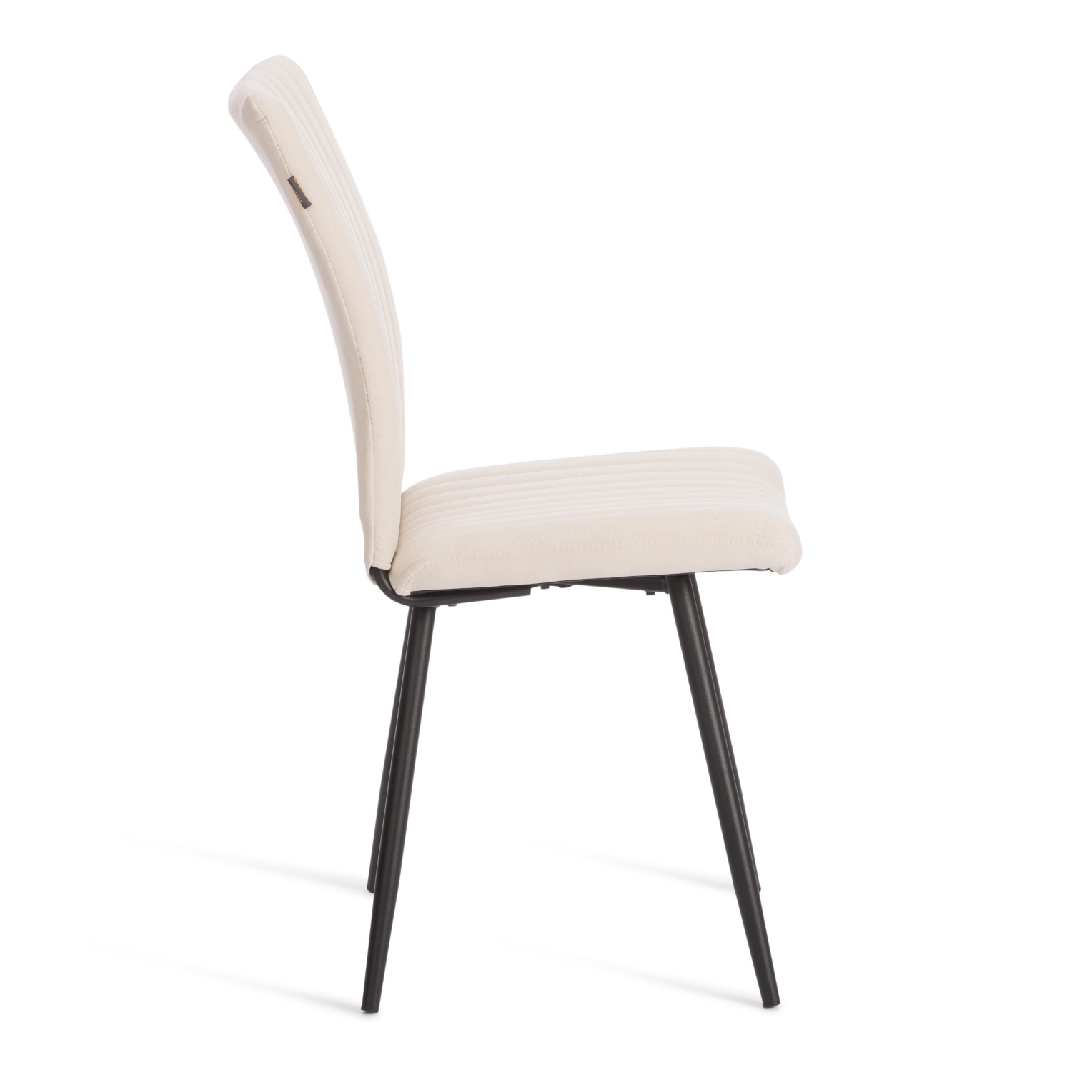 Стул TC Monte Carlo флок молочный с чёрным 48х55х93 см photo 2