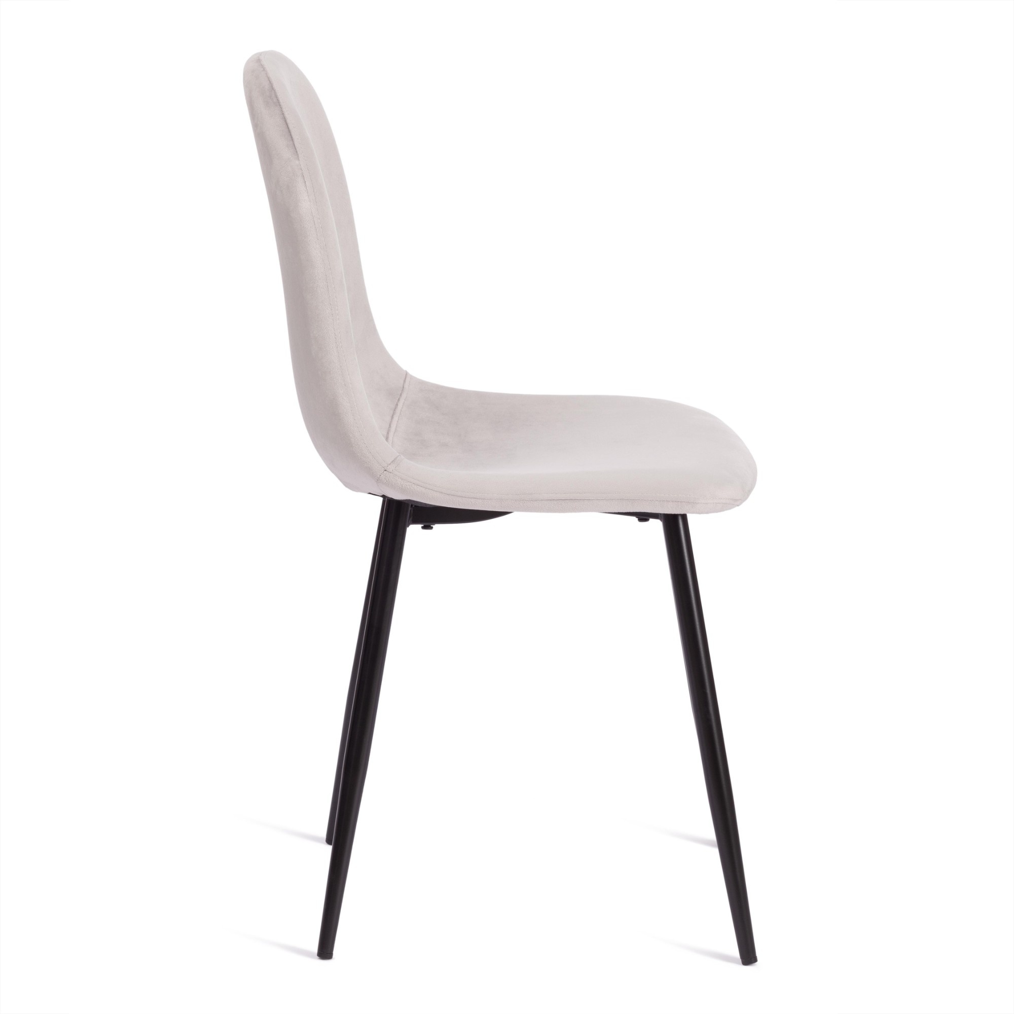 Стул TC серый с черным вельвет, металл 44х53х87 см photo 4