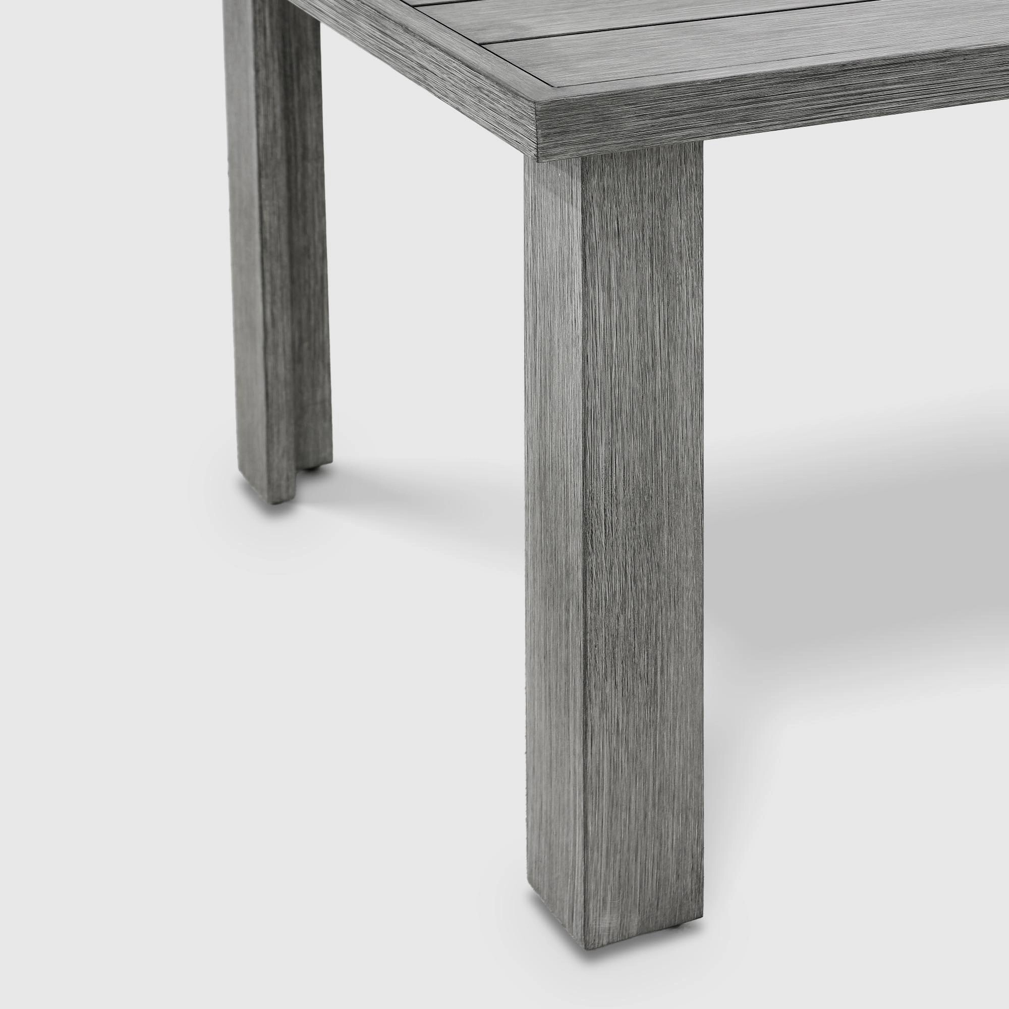 Стол обеденный Golden Eagle алюминиевый серый 183х100х75 см photo 5