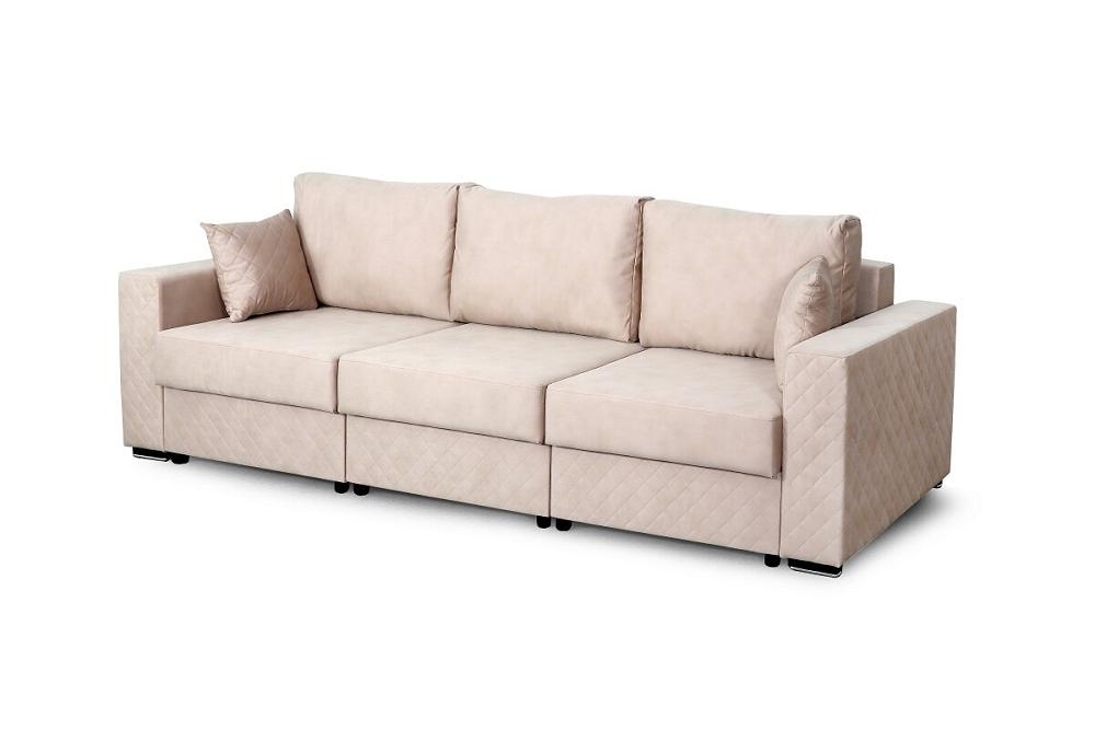 Диван прямой Неаполь 1 Бруно бежевый Вариант 4