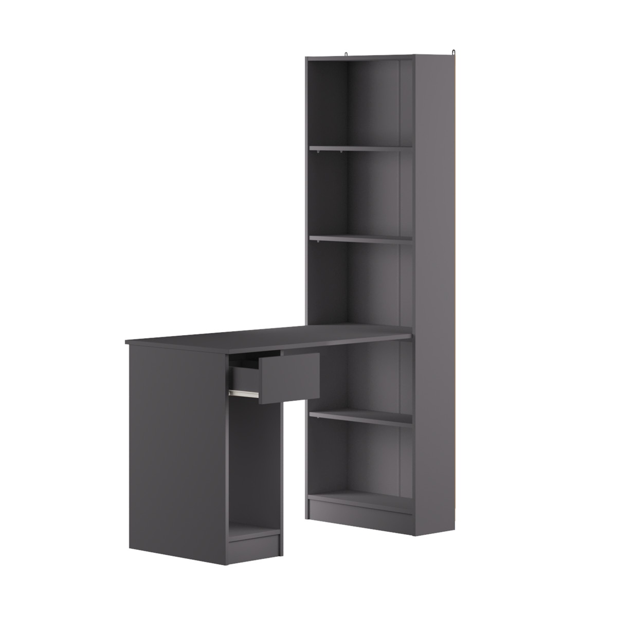 Шкаф комбинированный Лайт 10.01, темно-серый photo 2