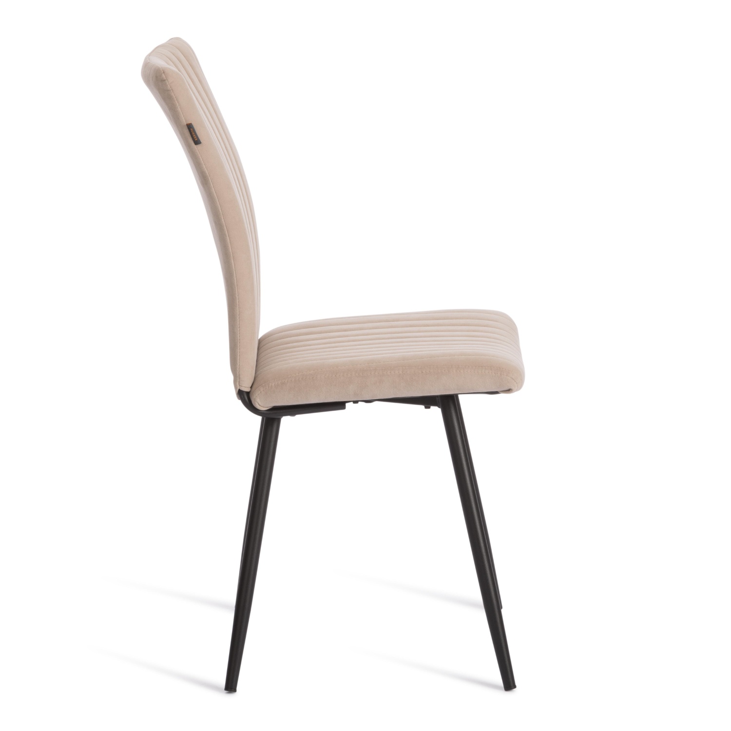 Стул TC Monte Carlo флок бежевый с чёрным 48х55х93 см photo 2