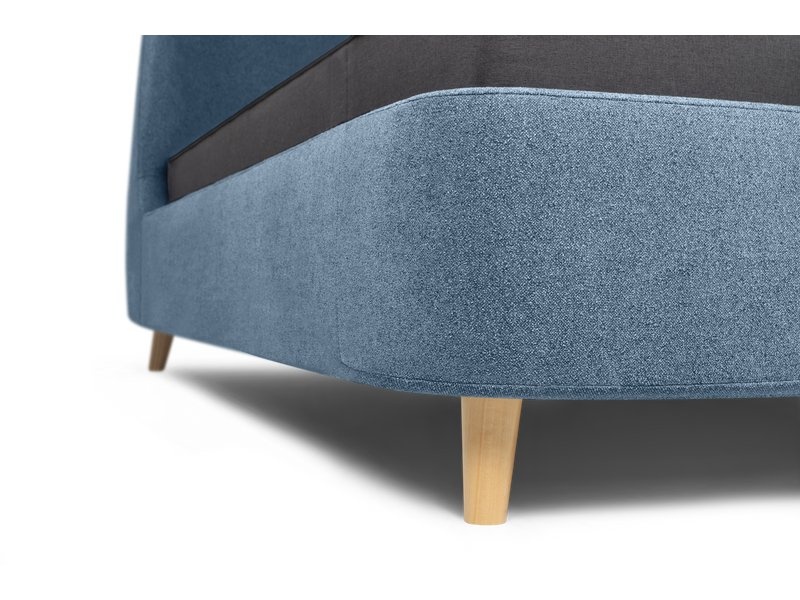 Кровать Молсон 140 Bucle Blue photo 5