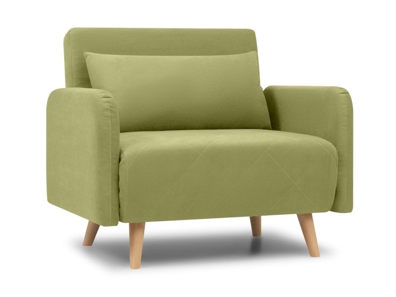 Кресло-кровать Кускен Velvet Lime photo 3