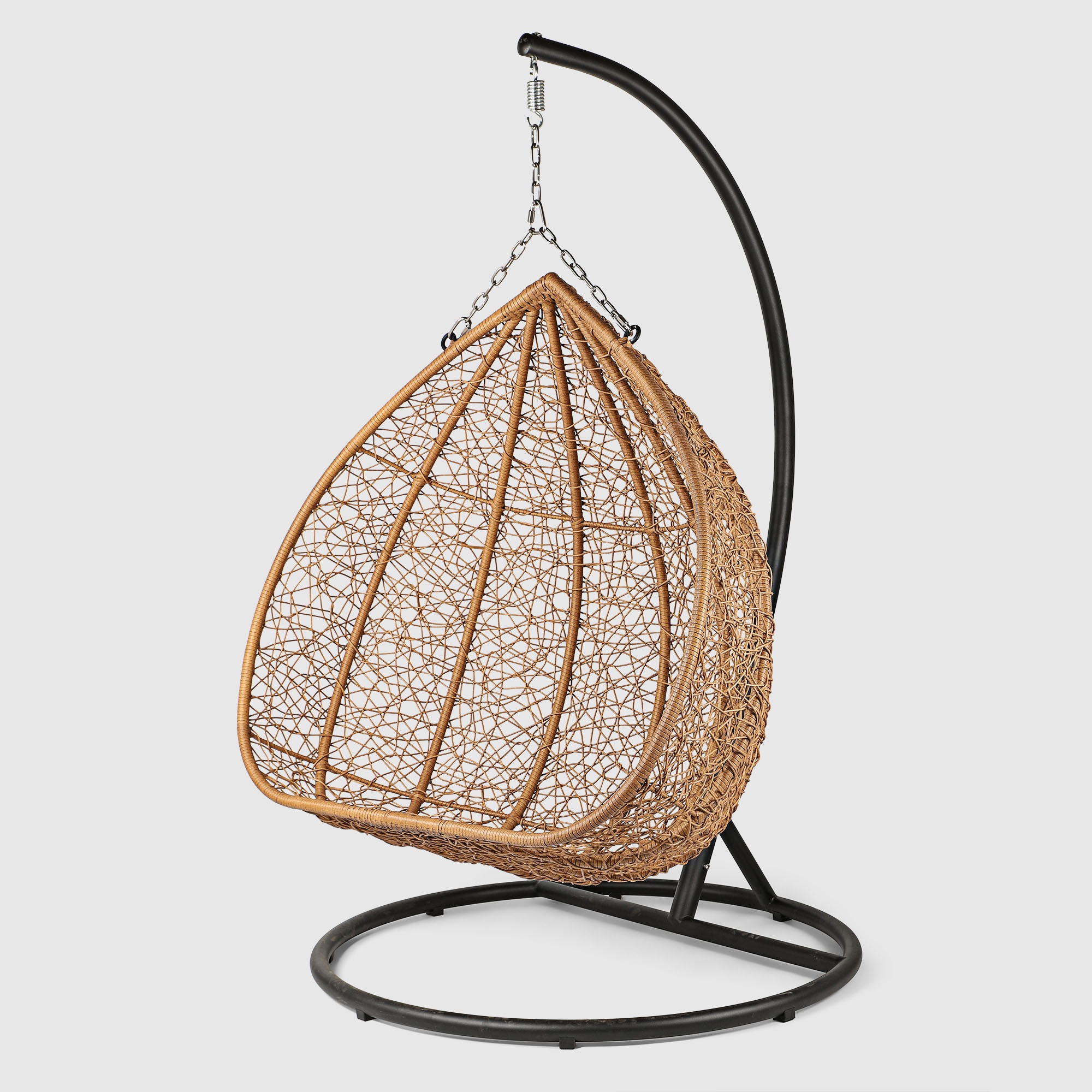 Кресло-гамак подвесное Golden Eagle бежевое с серым 132х120х119,8 см photo 3